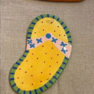 Coton Colors Yellow and Pink Sandals Whimsical Design